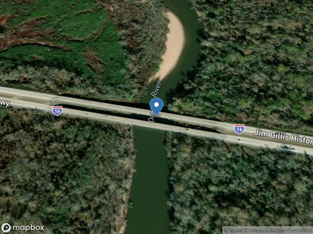 Oconee River at I-16, near Dublin, GA location