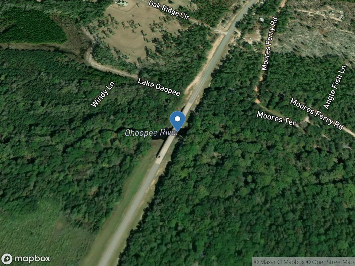 Ohoopee River at GA 297, near Swainsboro, GA location