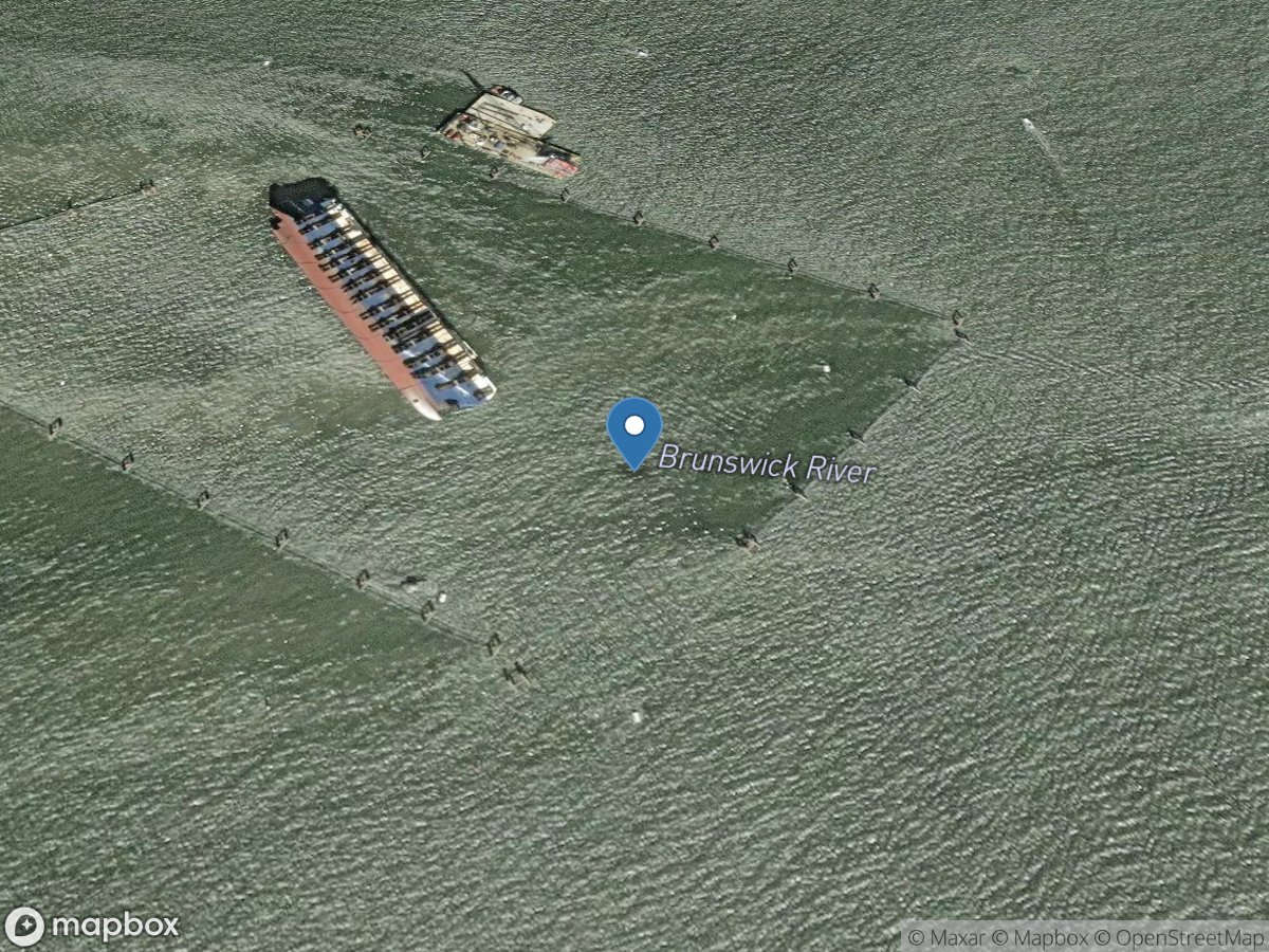 Brunswick River at St. Simons Island, GA location