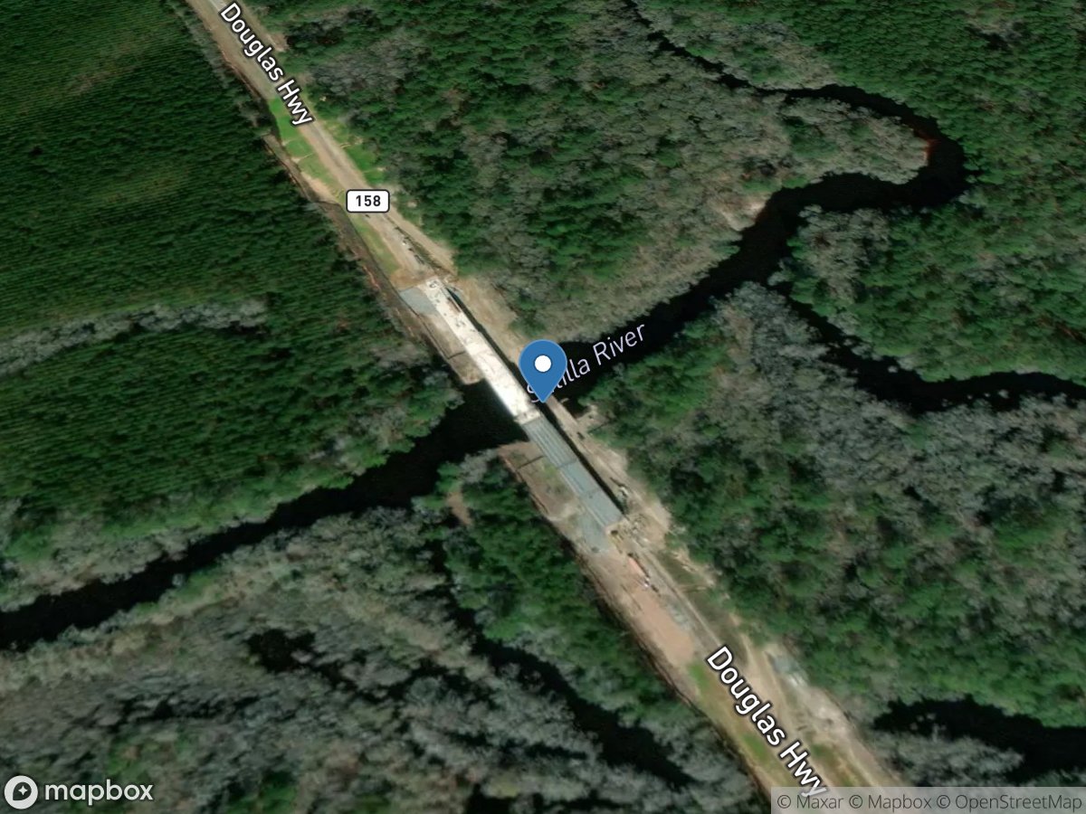 Satilla River at GA 158, near Waycross, GA location