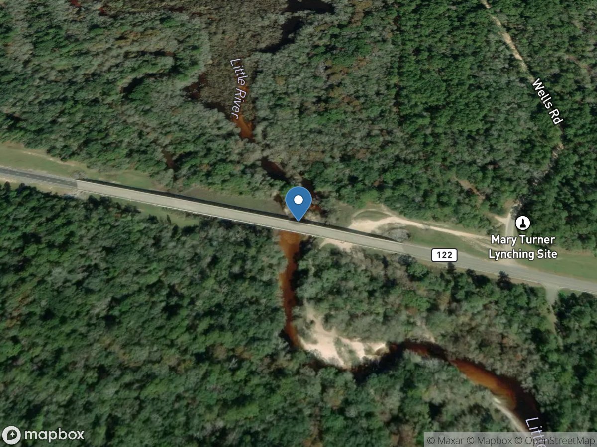 Little River at GA 122, near Hahira, GA location