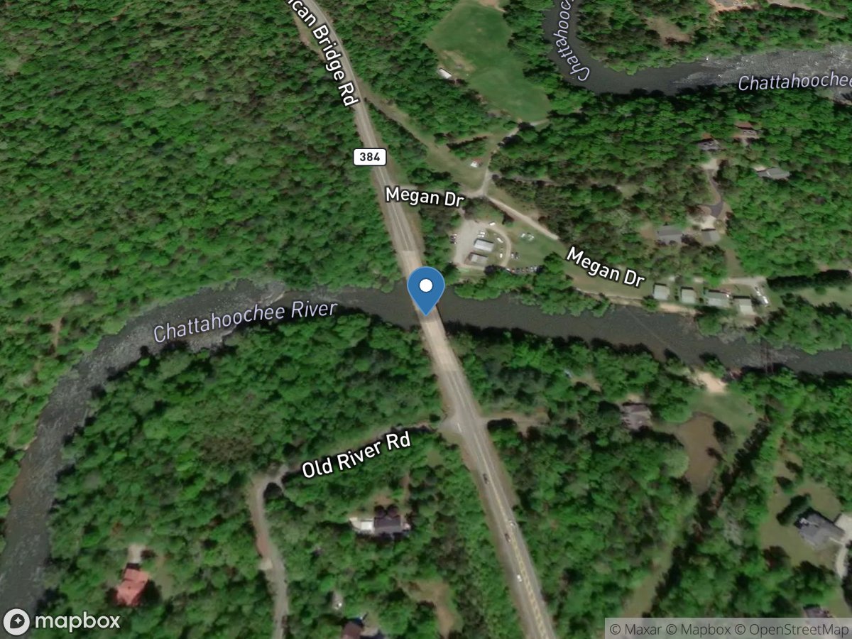 Chattahoochee River near Cornelia, GA location