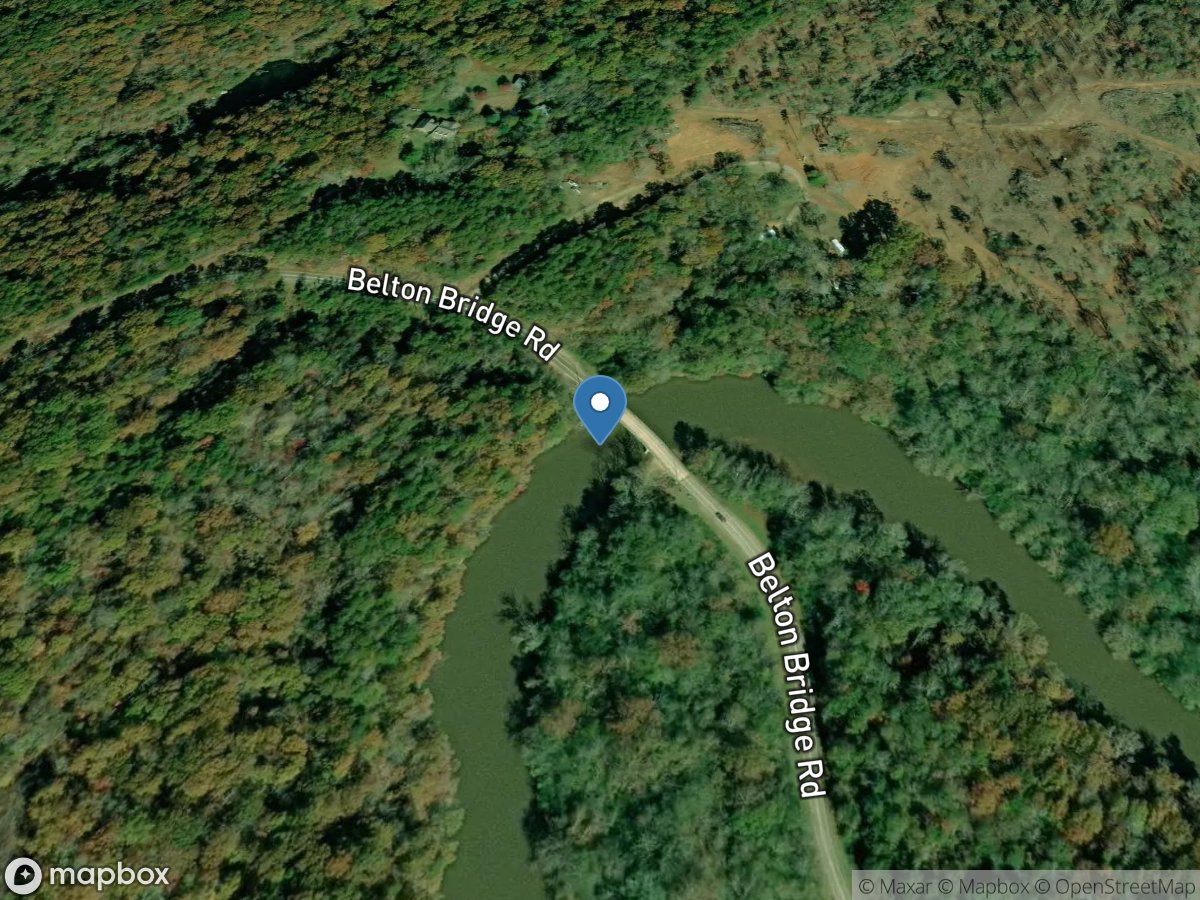 Chattahoochee River Belton Bridge Road near Lula, GA location