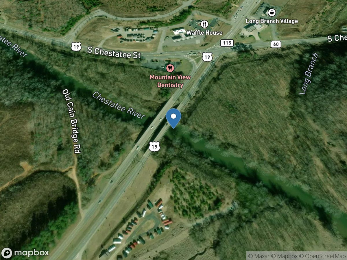 Chestatee River at GA 400, near Dahlonega, GA location