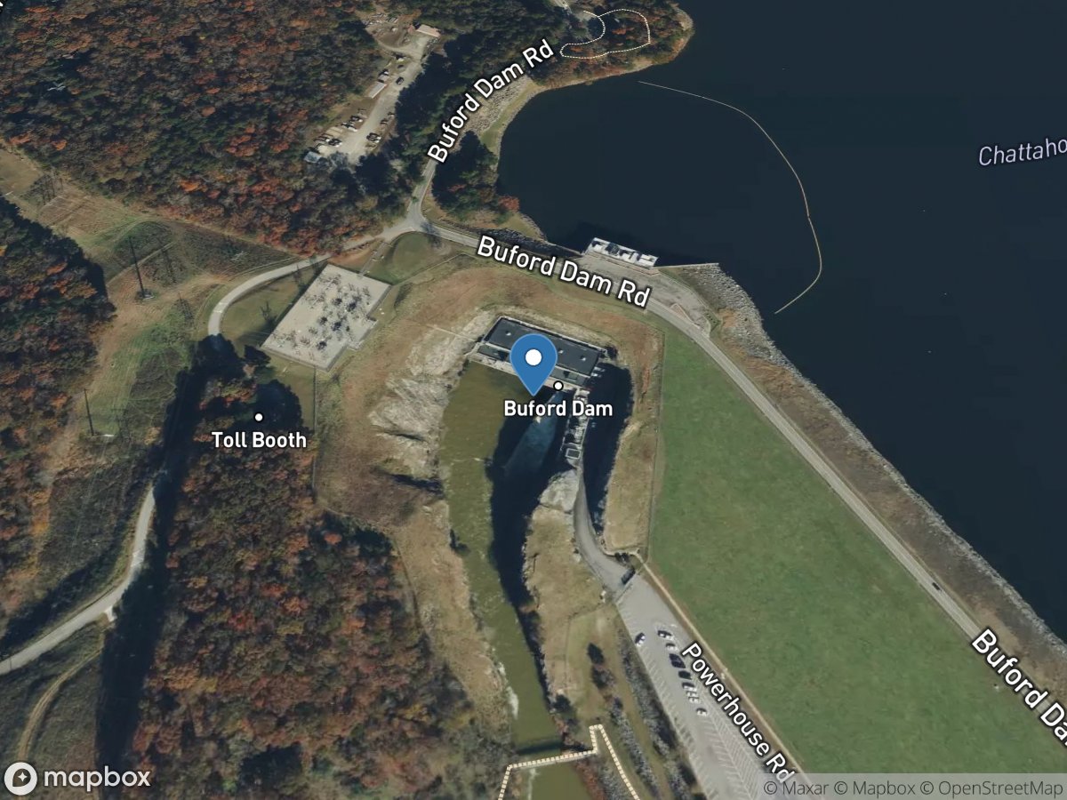 Chattahoochee River Buford DAM near Buford, GA location