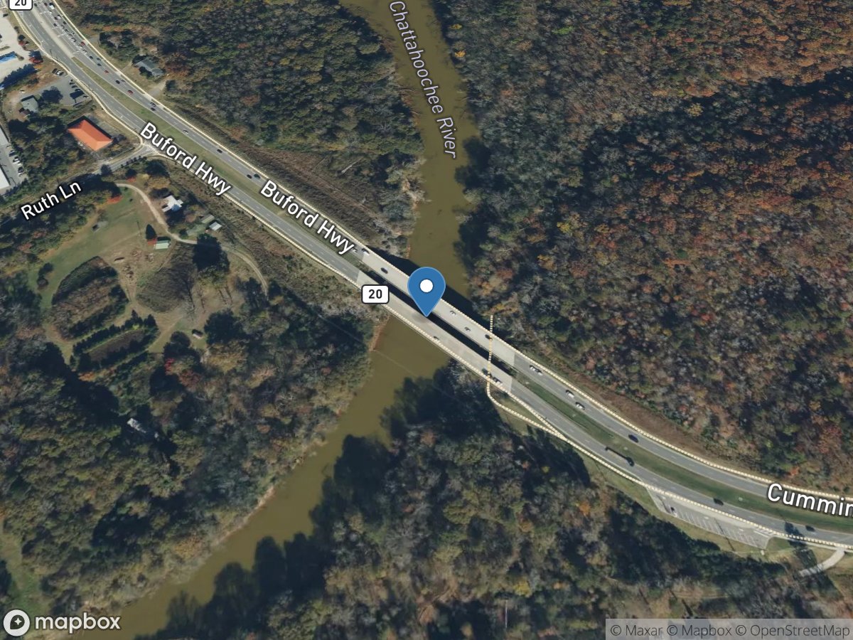 Chattahoochee River near Buford, GA location