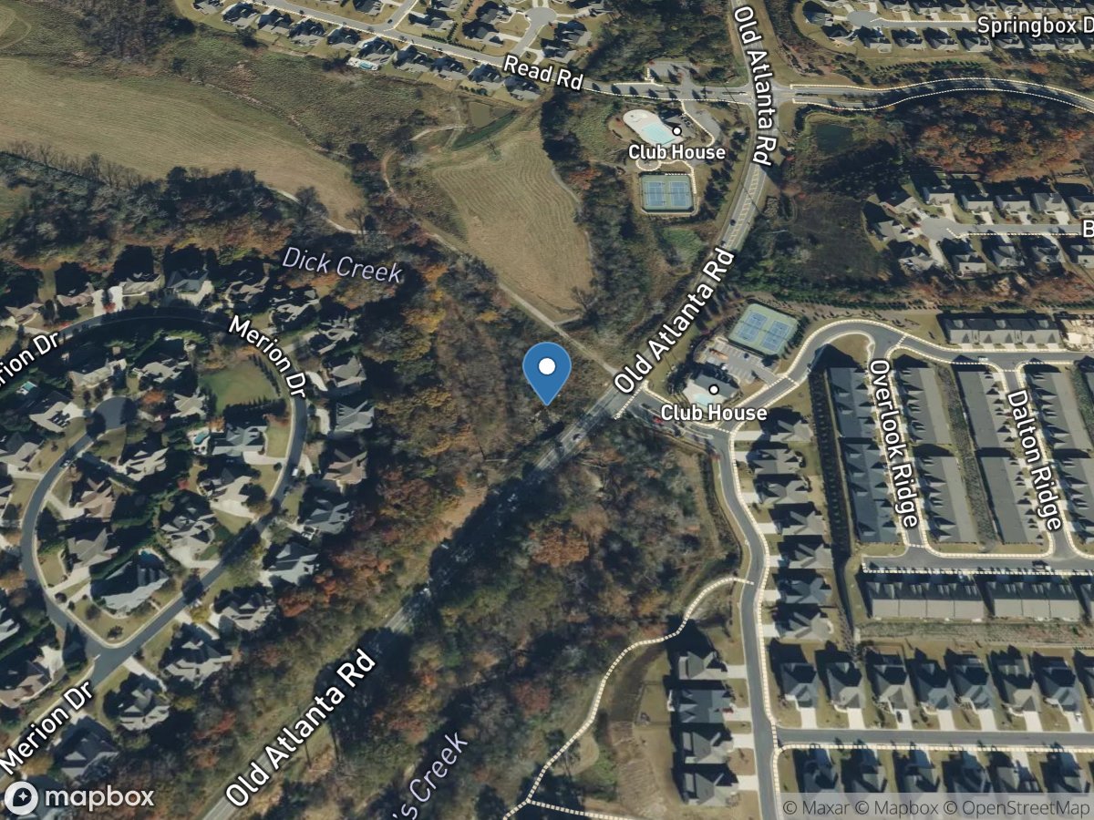 Dick Creek at Old Atlanta RD, near Suwanee, GA location