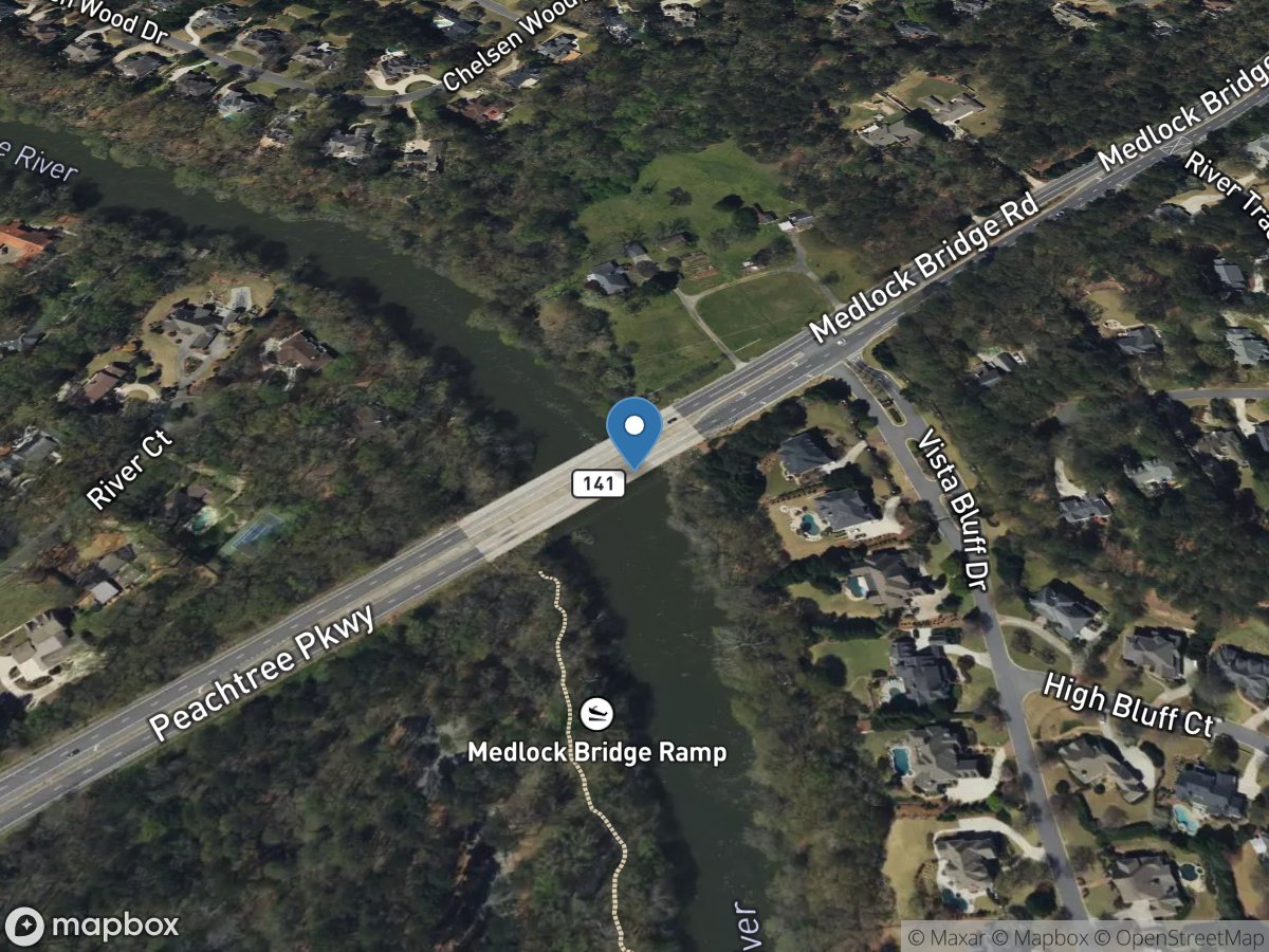 Chattahoochee River near Norcross, GA location