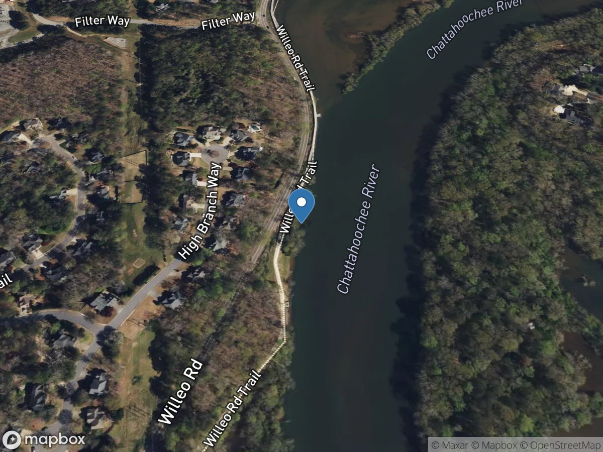 Chattahoochee River 0.27 MI US Willeo CR, Roswell, GA location