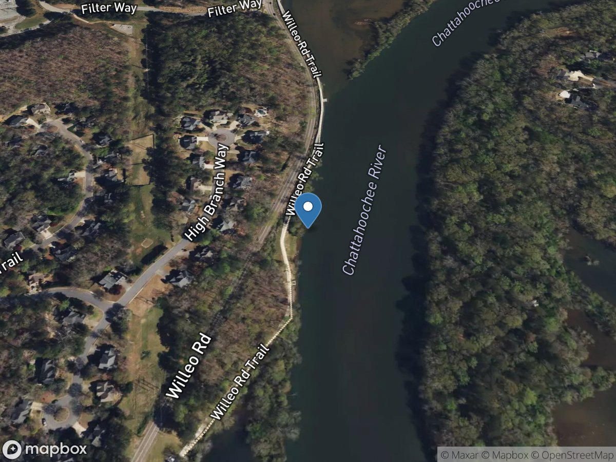 Chattahoochee River 0.25 MI US Willeo CR, Roswell, GA location