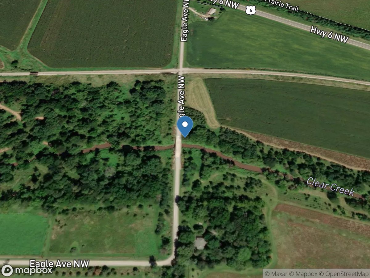 Clear Creek near Oxford, IA location