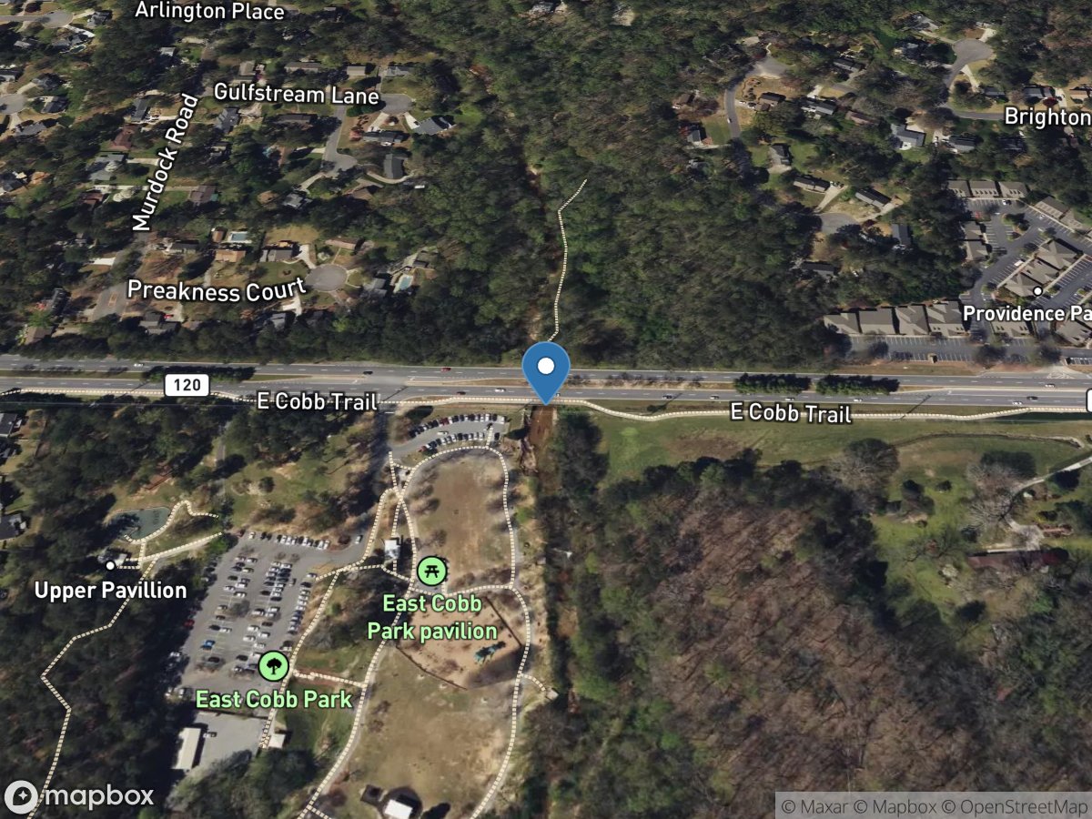 Sewell Mill Creek at GA 120, near Marietta, GA location