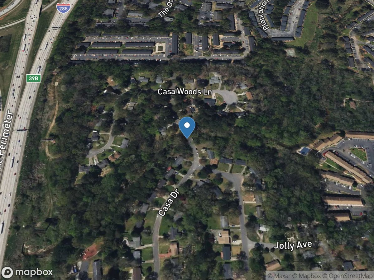 South Fork Peachtree at Casa DR, near Clarkston, GA location