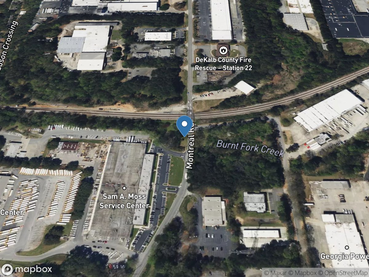 Burnt Fork Creek at Montreal RD, near Tucker, GA location