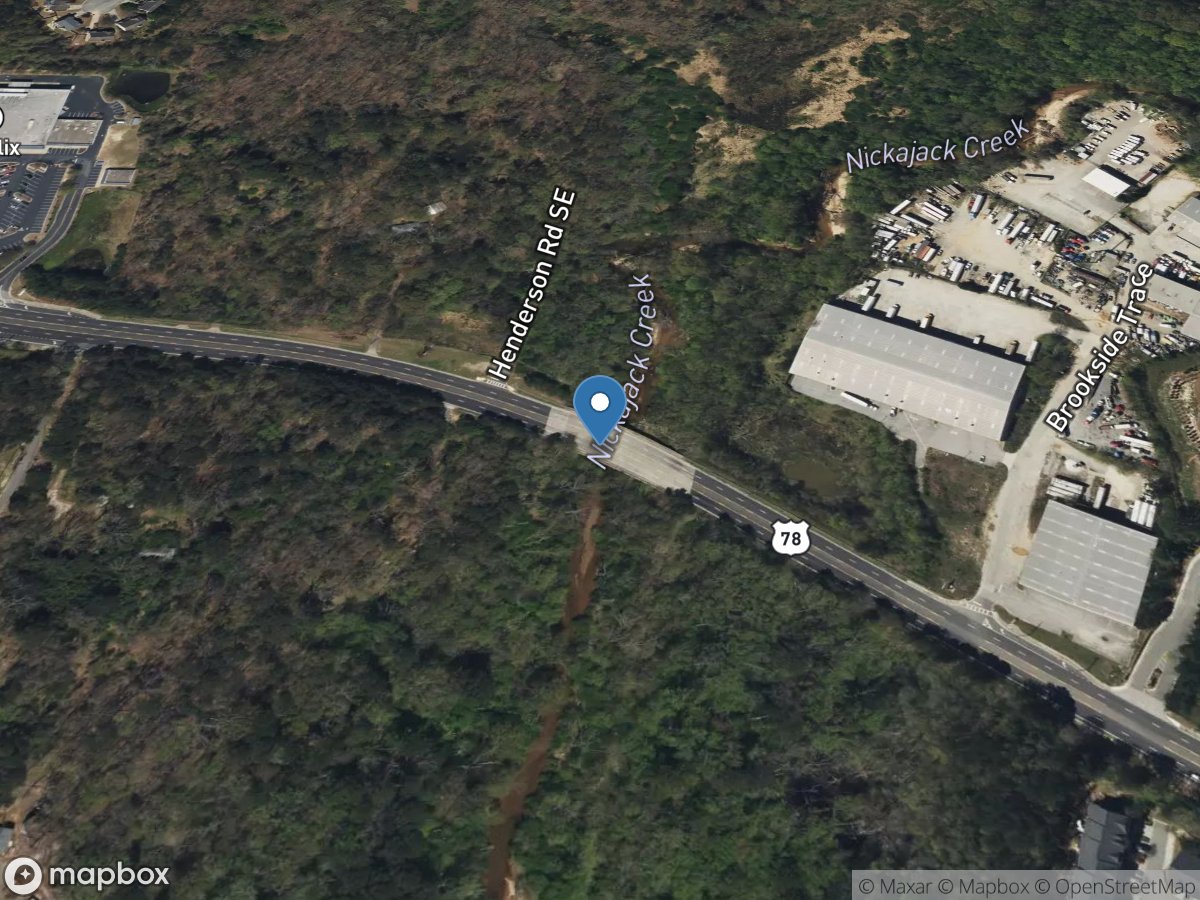 Nickajack Creek at US 78/278, near Mableton, GA location