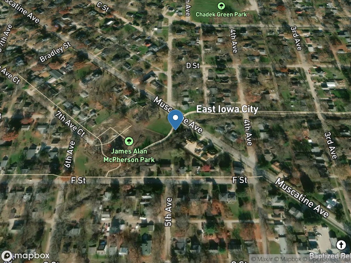 South Branch Ralston Creek at Iowa City, IA location