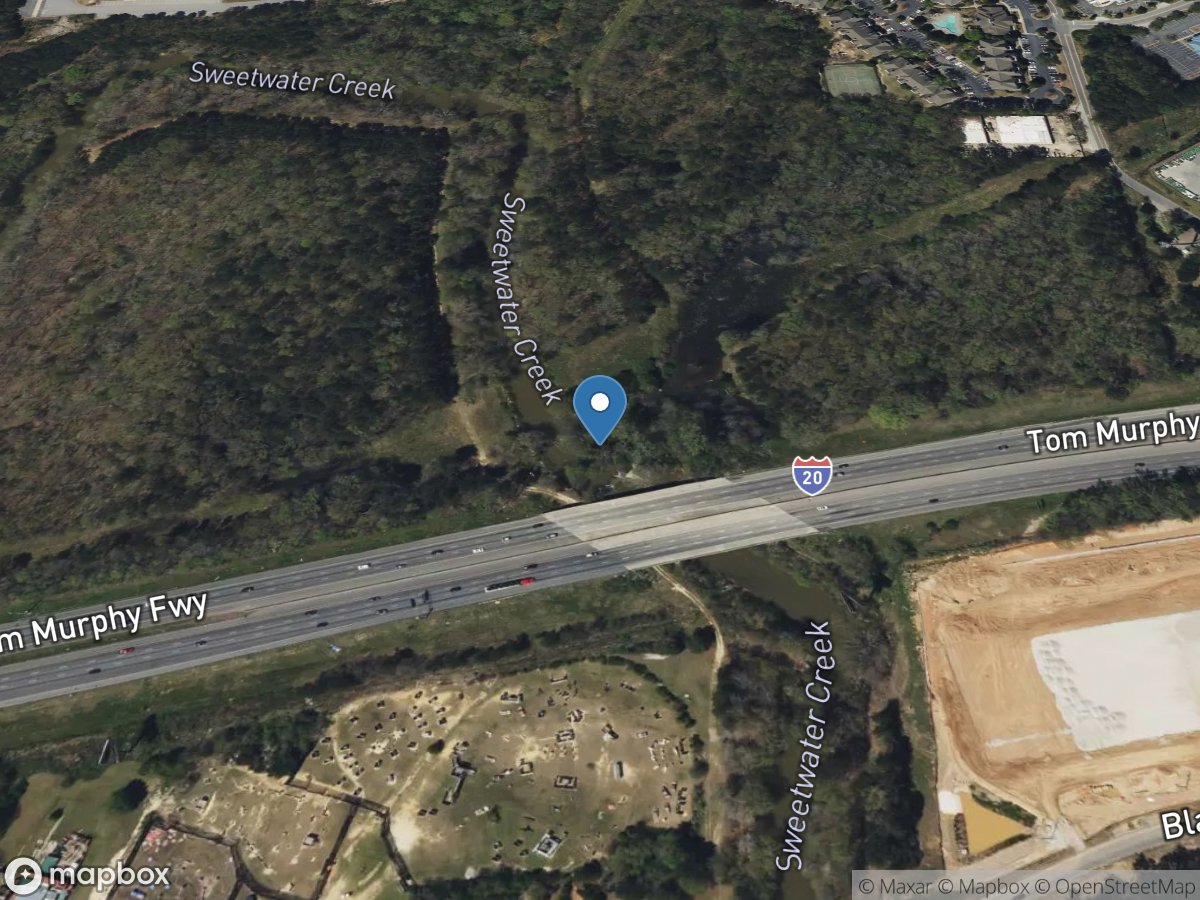 Sweetwater Creek near Austell, GA location