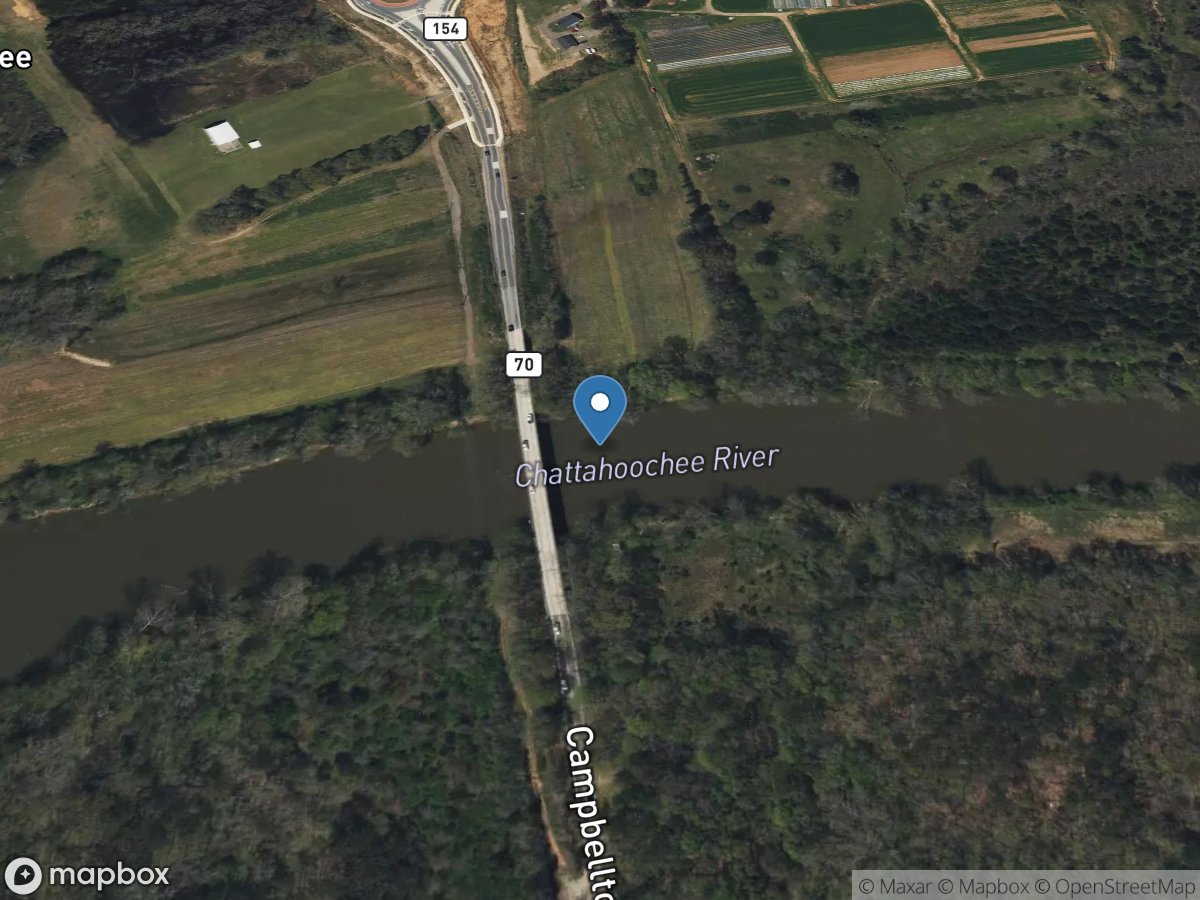 Chattahoochee River near Fairburn, GA location