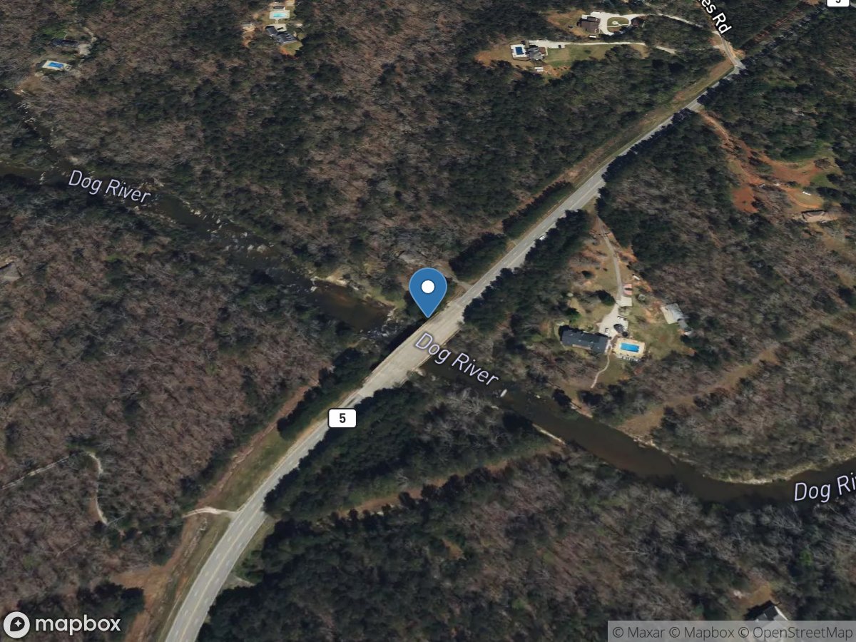 Dog River at GA 5, near Fairplay, GA location
