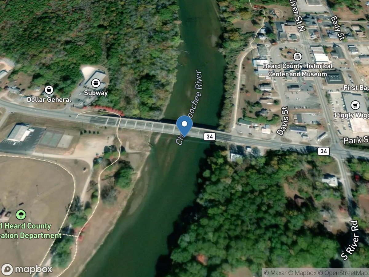 Chattahoochee River at GA 100, at Franklin, GA location