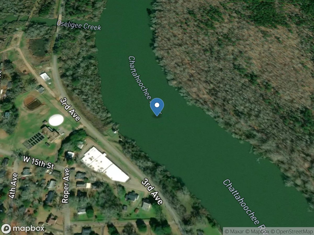 Chattahoochee River at West Point, GA location