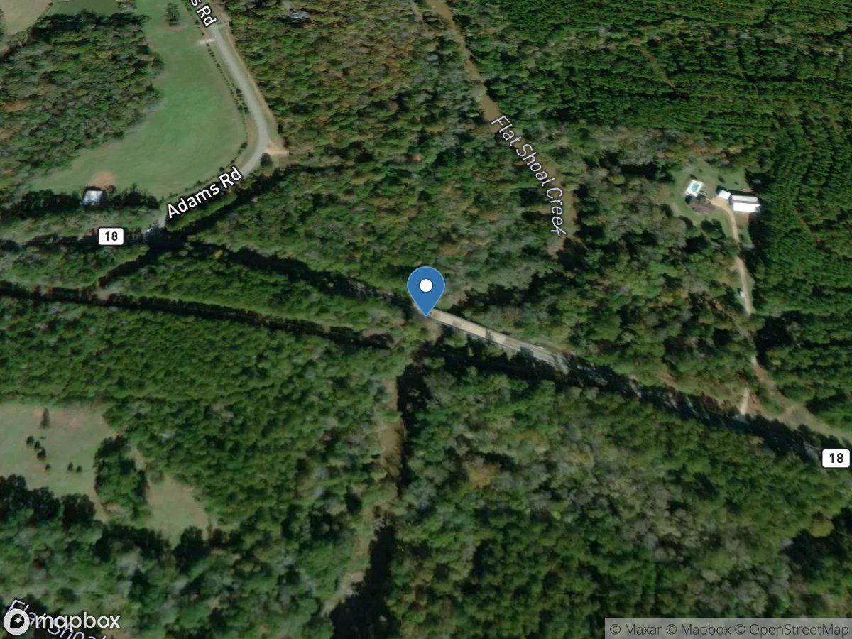 Flat Shoal Creek at GA 18, near West Point, GA location