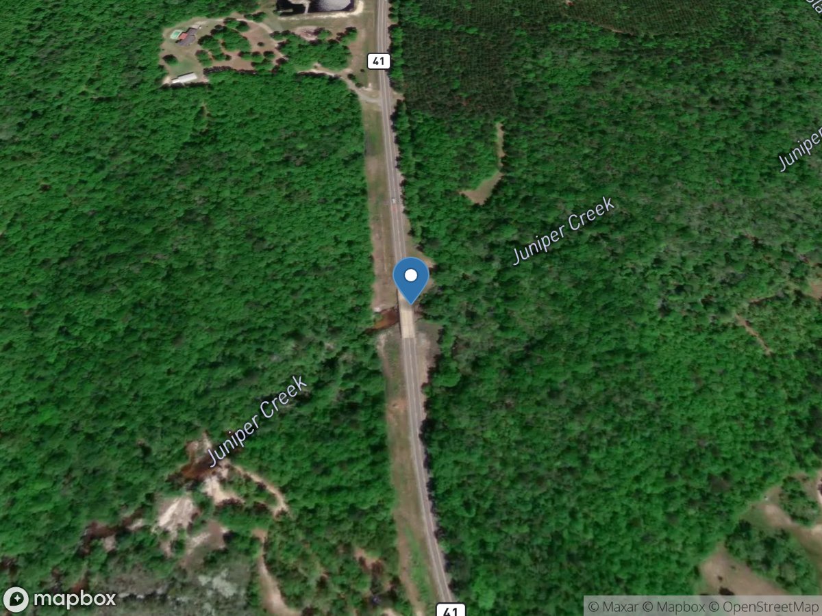 Juniper Creek near Geneva, GA location