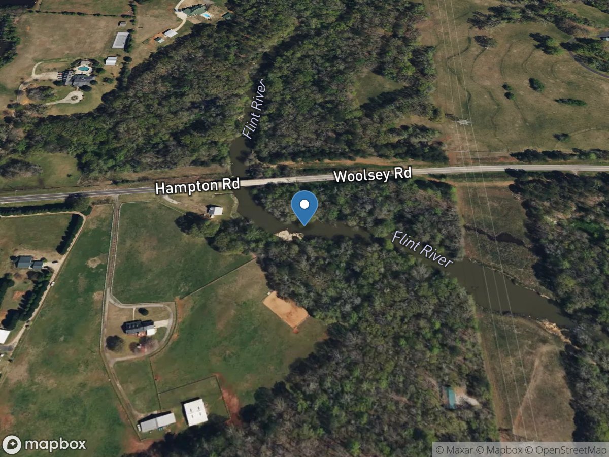 Flint River at Woolsey Road, near Woolsey, GA location
