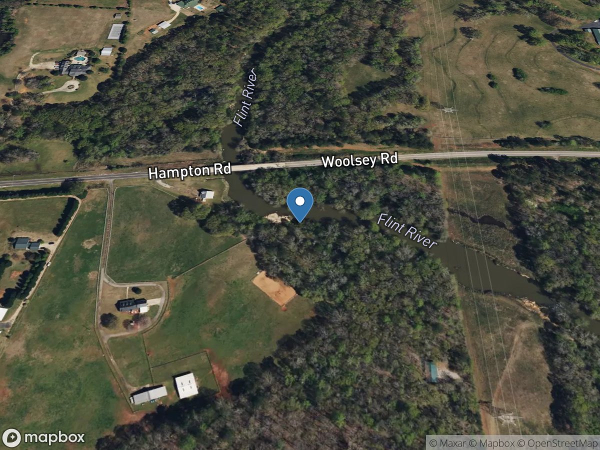 Flint River below Woolsey Road, near Woolsey, GA location