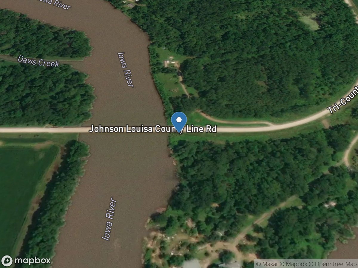 Iowa River near Lone Tree, IA location
