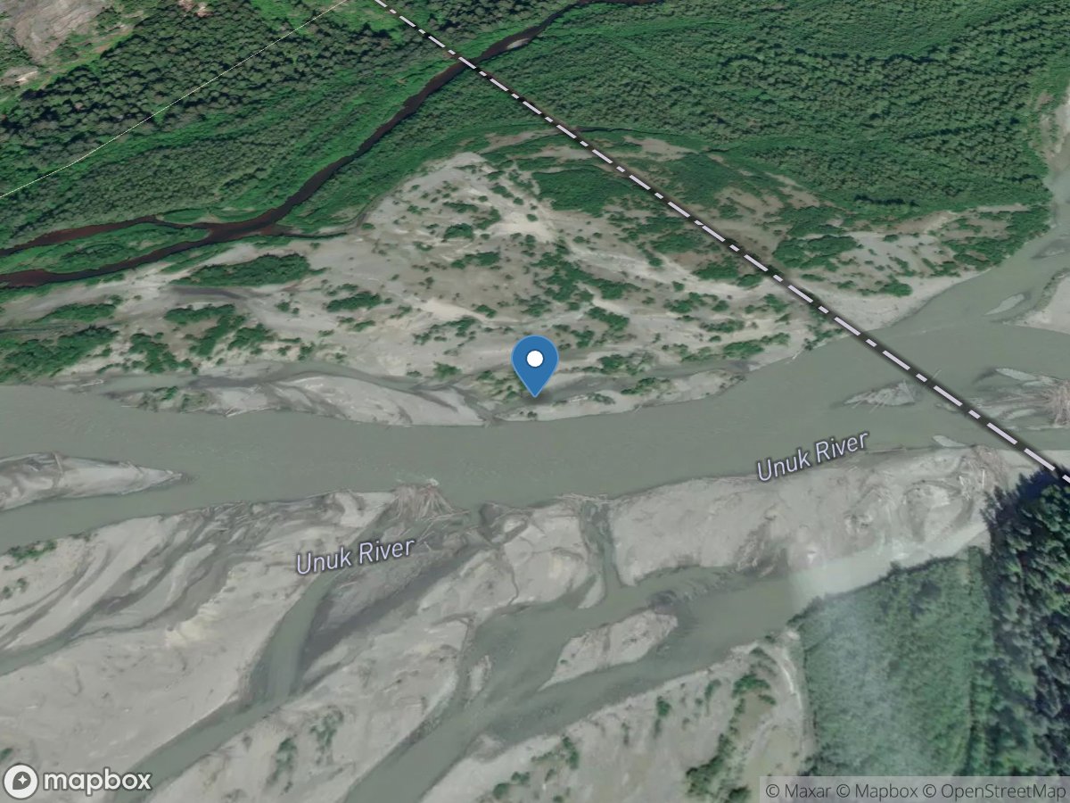 Unuk River at International Boundary near Wrangell AK location