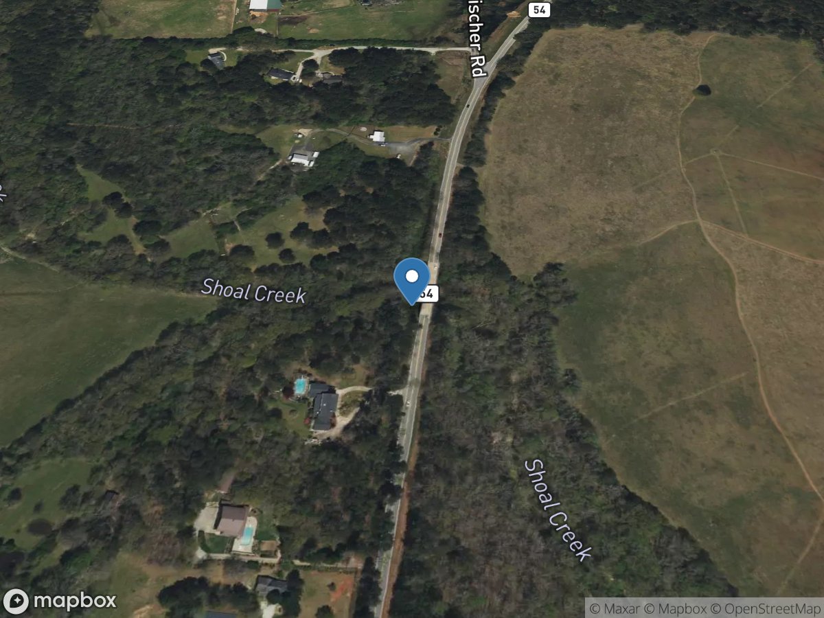 Shoal Creek at Ga54, near Sharpsburg, GA location