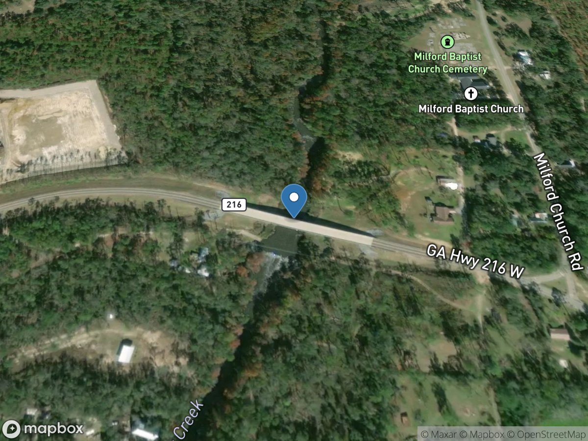 Ichawaynochaway Creek at Milford, GA location