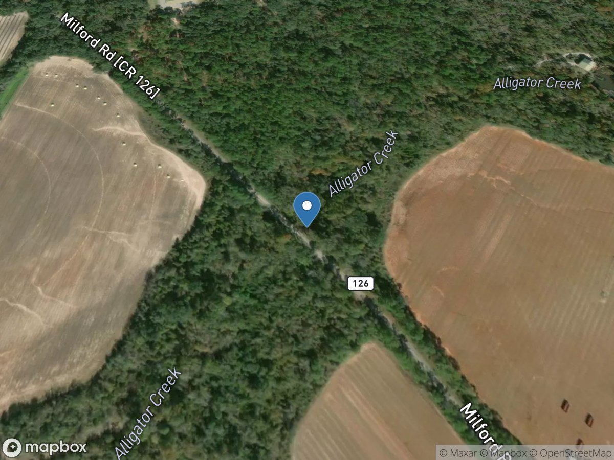 Alligator Creek below Milford, GA location