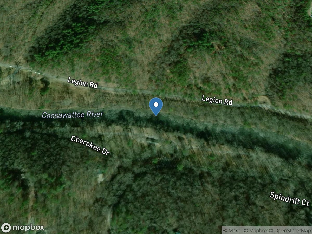 Coosawattee River near Ellijay, GA location