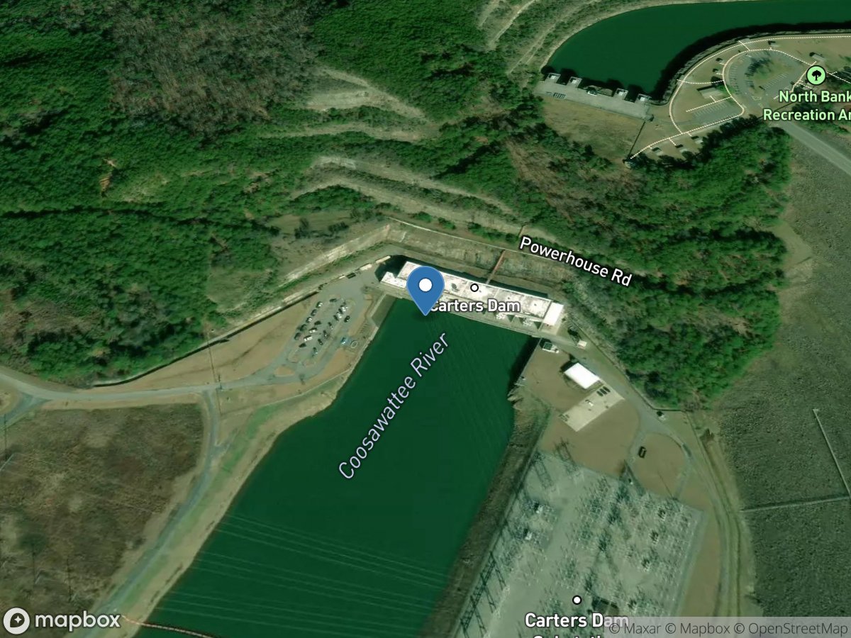 Carters Lake Tailrace near Carters, GA location