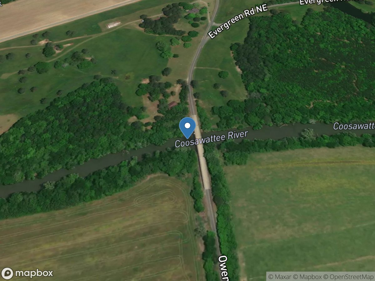 Coosawattee River near Pine Chapel, GA location