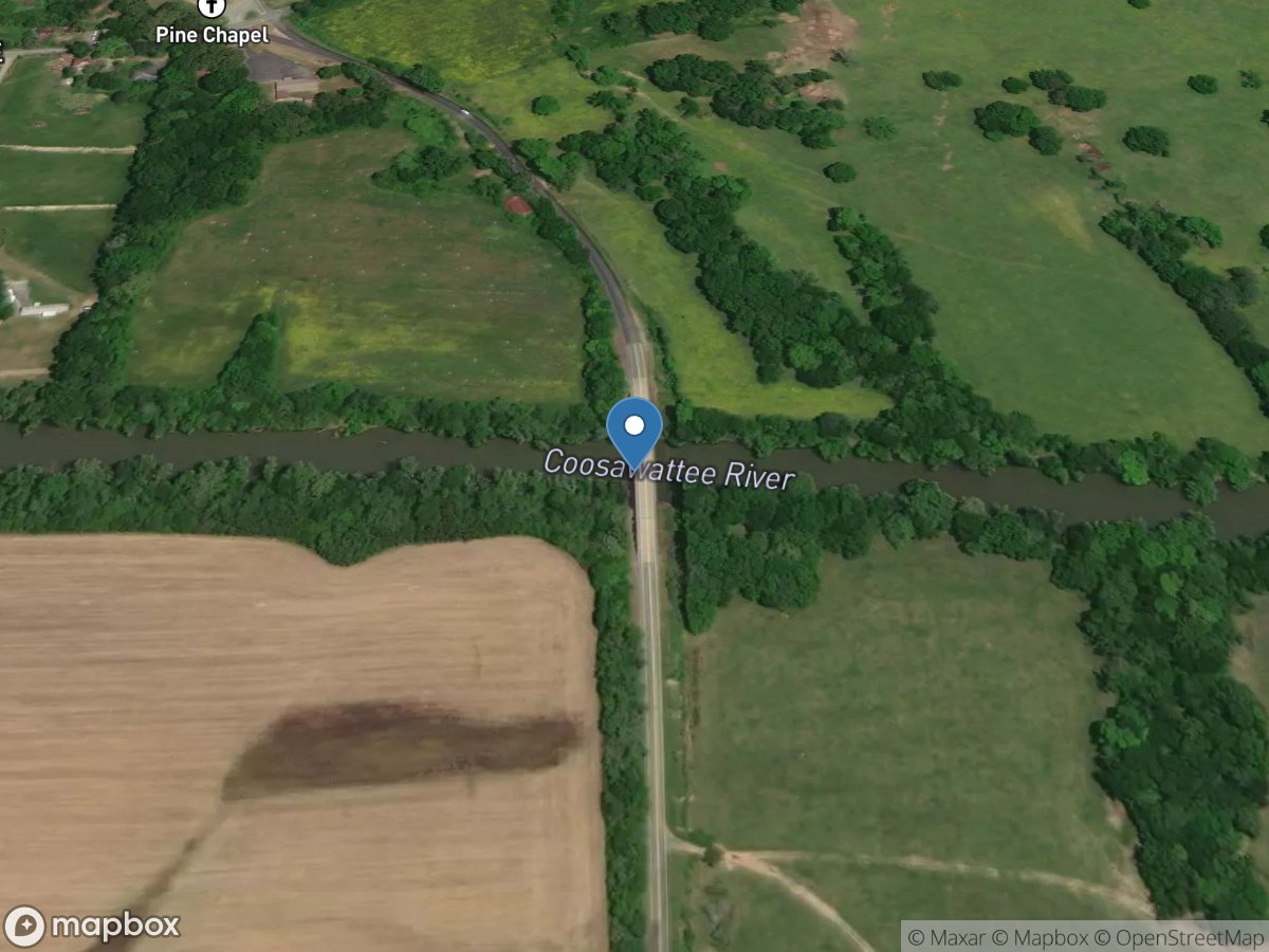 Coosawattee River at Pine Chapel, GA location