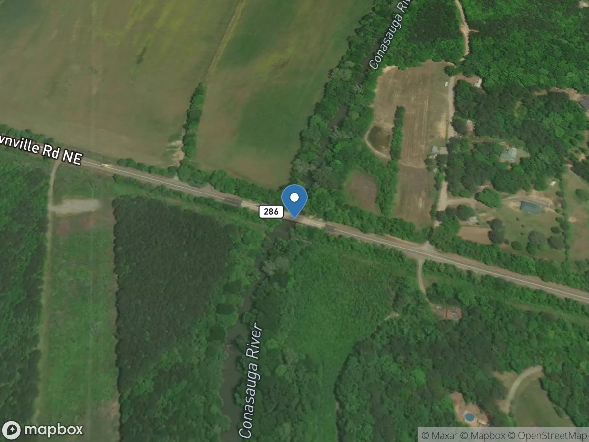 Conasauga River at GA 286, near Eton, GA location