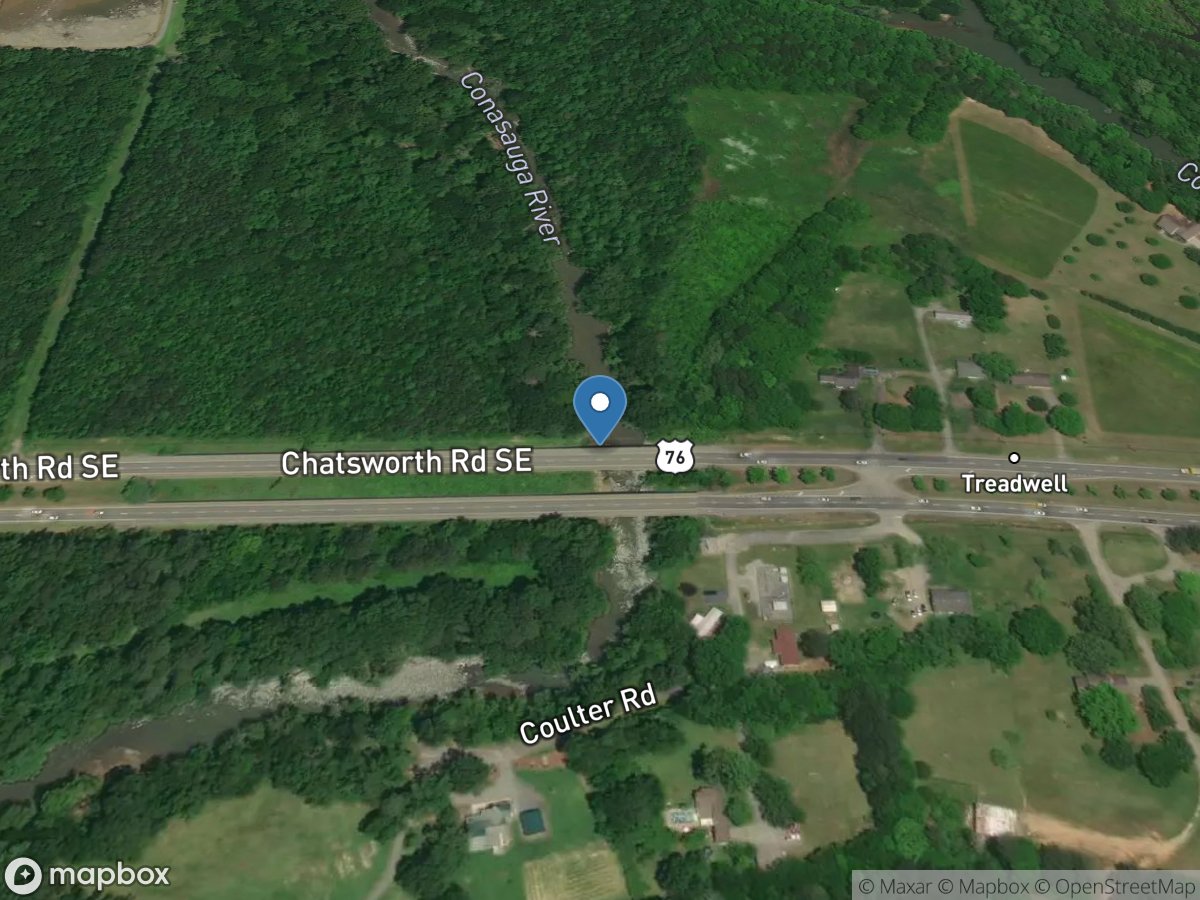 Conasauga River at US 76, near Dalton, GA location