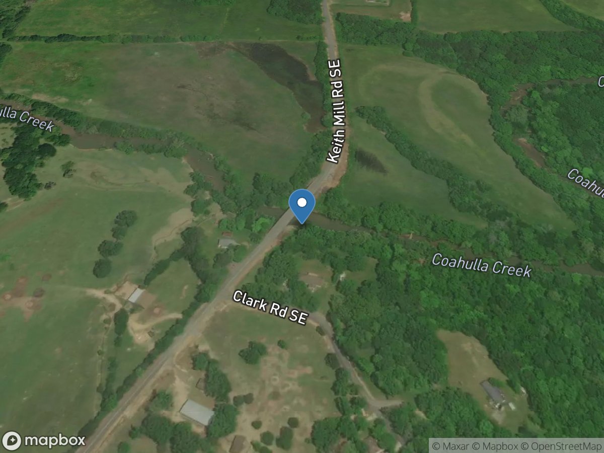 Coahulla Creek at Keiths Mill Road, near Dalton,GA location