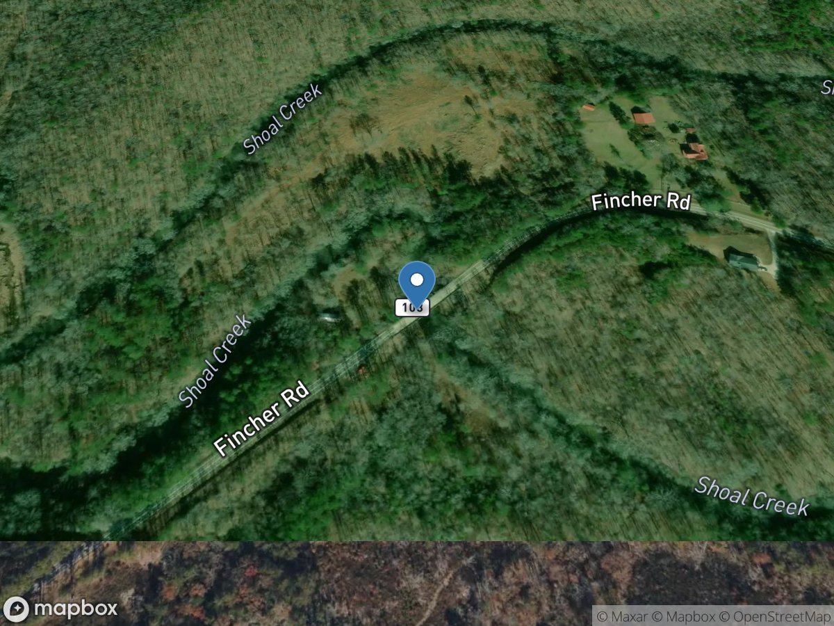 Shoal Creek at GA 108, near Waleska, GA location