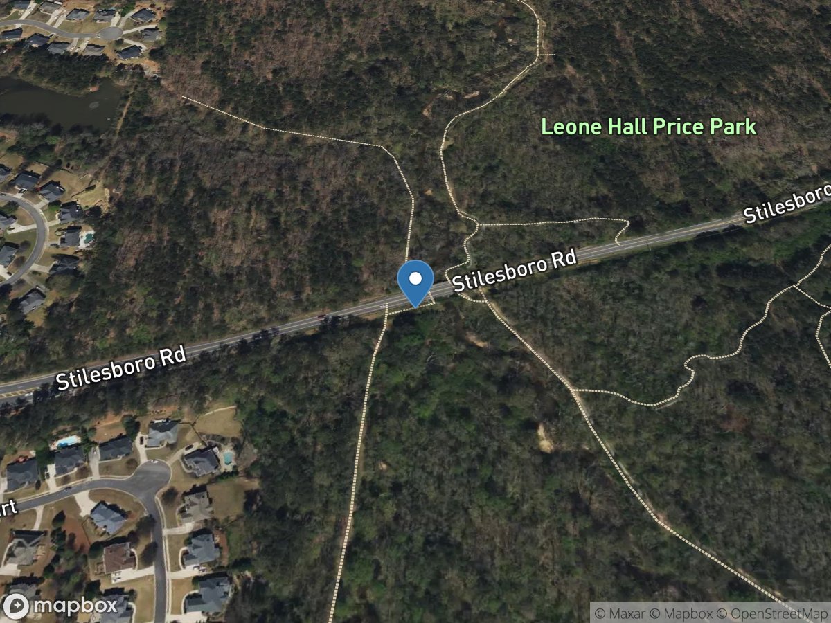 Allatoona Creek at Stilesboro RD, near Acworth, GA location