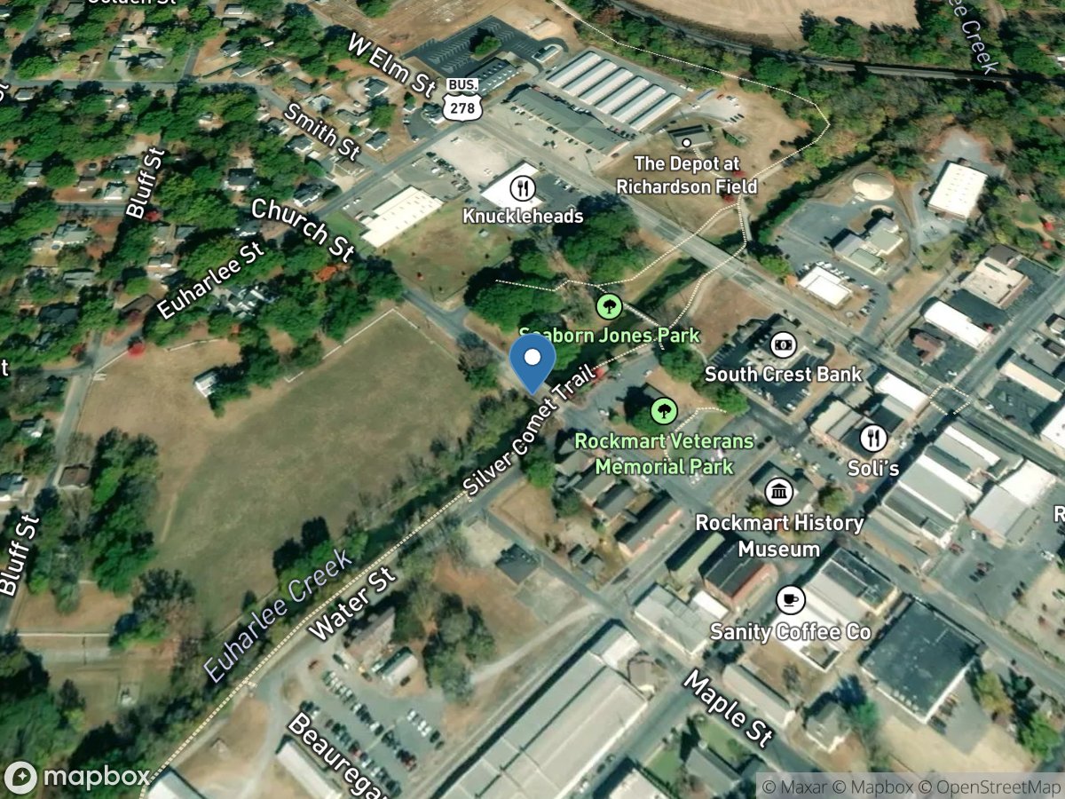 Euharlee Creek at US 278, at Rockmart, GA location