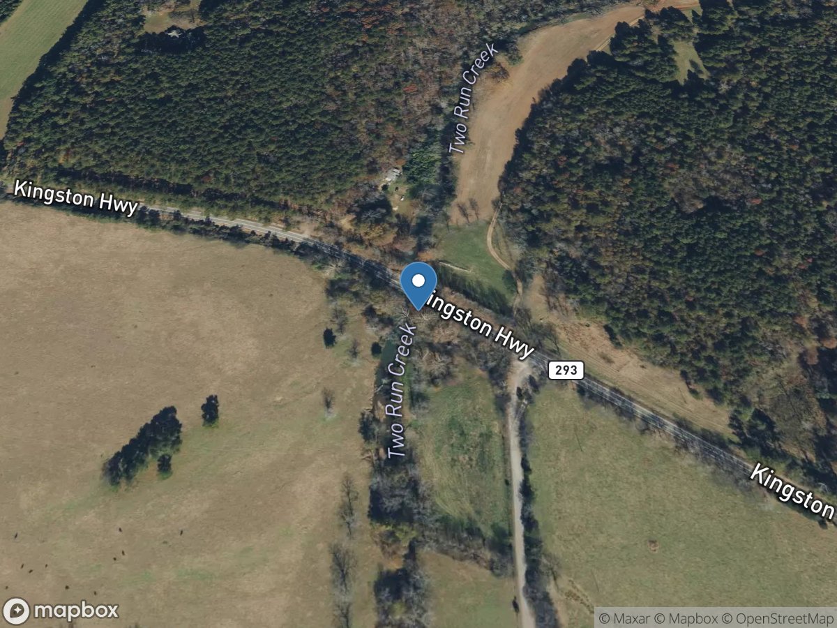 Two Run Creek near Kingston, GA location