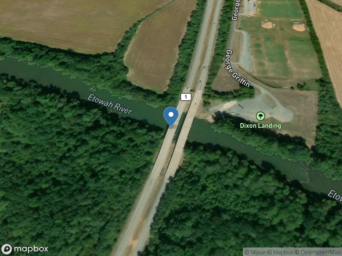 Etowah River at GA 1 Loop, near Rome, GA location