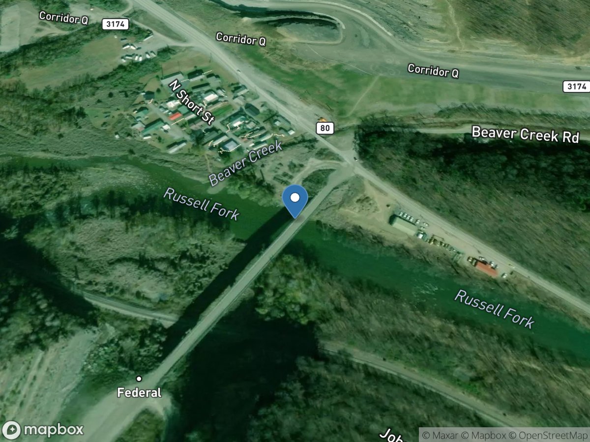 Russell Fork at Cedarville, KY location