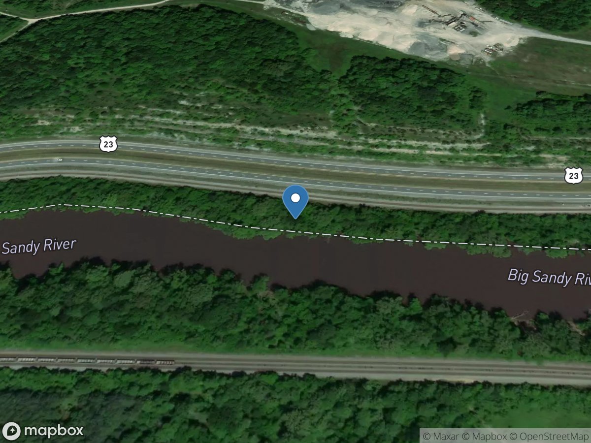 Big Sandy River at Louisa, KY location