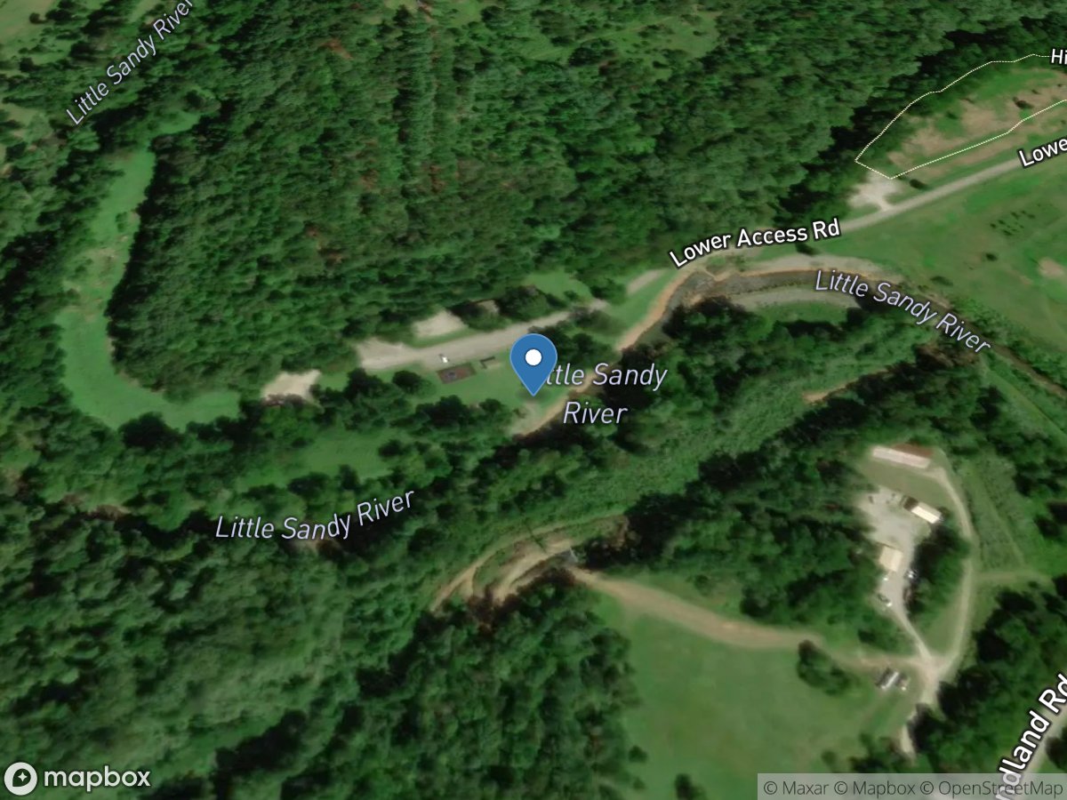 Little Sandy River below Grayson DAM near Leon, KY location