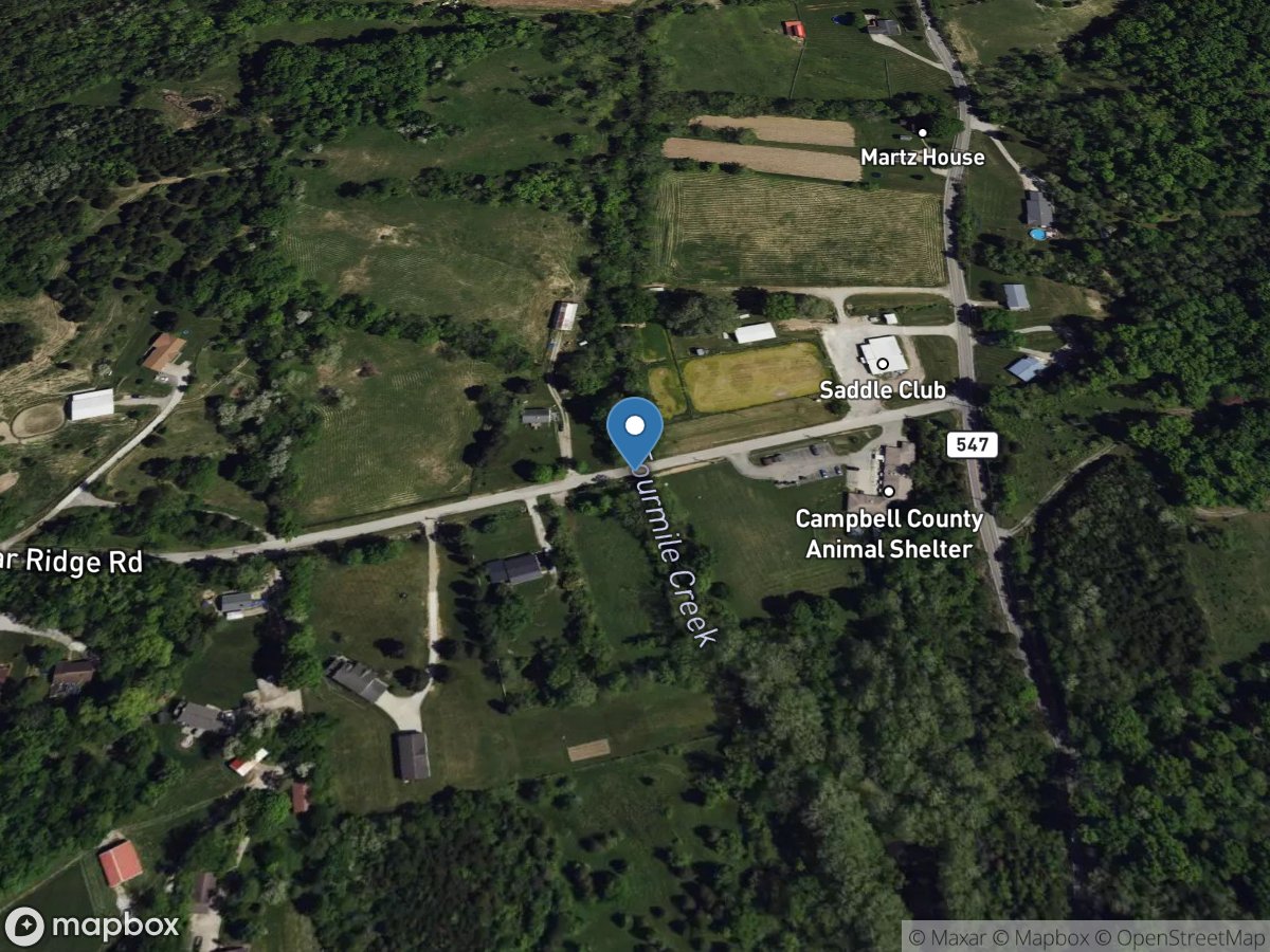 Fourmile Creek at Poplar Ridge Road near Alexandria,KY location